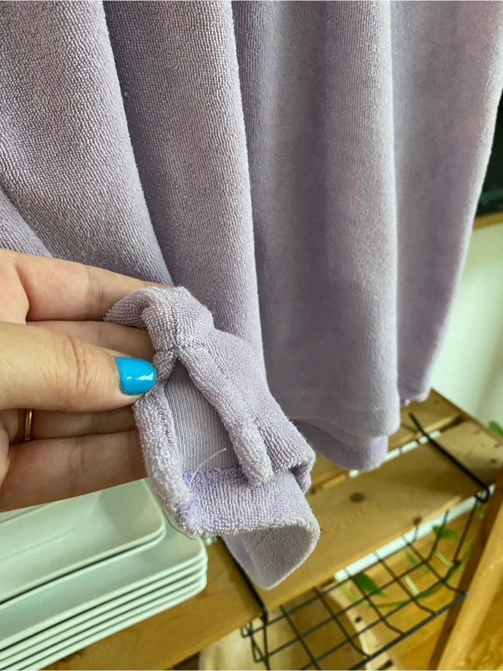 Hanna Andersson Lavender Purple Loop Terry Hoodie Swim Cover Up 8